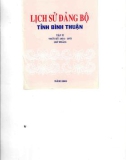 Ebook Lịch sử Đảng bộ tỉnh Bình Thuận (Tập 2): Phần 1