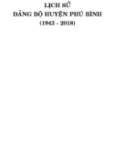 Ebook Lịch sử Đảng bộ huyện Phú Bình (1943-2018): Phần 1