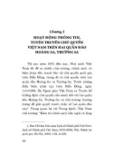 Ebook Công tác thông tin, tuyên truyền chủ quyền Việt Nam trên hai quần đảo Hoàng Sa, Trường Sa: Phần 2