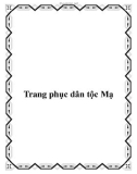 Trang phục dân tộc Mạ