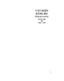 Toàn tập Văn kiện Đảng bộ tỉnh Hà Giang (1963-1971) - Tập 3