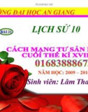 Bài giảng cách mạng tư sản Pháp