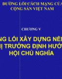 ĐƯỜNG LỐI CÁCH MẠNG CỦA ĐẢNG CỘNG SẢN VIỆT NAM - CHƯƠNG V: ĐƯỜNG LỐI XÂY DỰNG NỀN KINH TẾ THỊ TRƯỜNG ĐỊNH HƯỚNG XÃ HỘI CHỦ NGHĨA