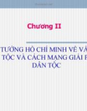 Bài học về TƯ TƯỞNG HỒ CHÍ MINH VỀ VẤN ĐỀ DÂN TỘC VÀ CÁCH MẠNG GIẢI PHÓNG DÂN TỘC