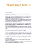 TRANG PHỤC THỜI LÝ