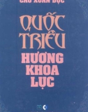 Quốc triều Hương khoa lục (Nguyễn triều Hương khoa lục): Phần 1