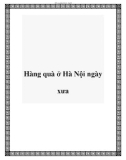 Hàng quà ở Hà Nội ngày xưa