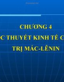 Bài giảng Lịch sử các học thuyết kinh tế: Chương 4 (tt)