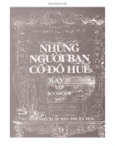 Tìm hiểu Những người bạn cố đô Huế (Tập XIV): Phần 1