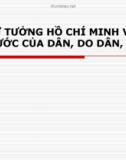 Bài giảng Tư tưởng Hồ Chí Minh - Bài 4: Tư tưởng Hồ Chí Minh về dân chủ và xây dựng nhà nước của dân, do dân và vì dân