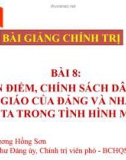 Bài giảng Chính trị: Bài 8 - Lương Hồng Sơn