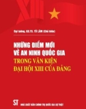 Ebook Những điểm mới về an ninh quốc gia trong Văn kiện Đại hội XIII của Đảng: Phần 1