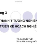 Bài giảng Phương pháp nghiên cứu khoa học: Chương 3 - TS. Lê Quốc Tuấn