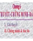 Bài giảng Chương 6: Giải thuyết chứng minh bác bỏ