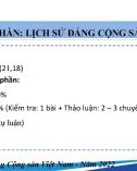 Bài giảng Lịch sử Đảng Cộng sản Việt Nam - Chương mở đầu: Đối tượng, chức năng, nhiệm vụ, nội dung và phương pháp nghiên cứu, học tập Lịch sử Đảng Cộng sản Việt Nam (Năm 2022)