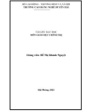 Tài liệu dạy học Giáo dục chính trị - Trường Cao đẳng nghề Duyên Hải