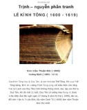 Trịnh – nguyễn phân tranh LÊ KÍNH TÔNG ( 1600 - 1619)