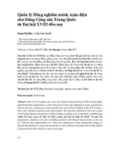 Quản lý Đảng nghiêm minh, toàn diện của Đảng Cộng sản Trung Quốc từ Đại hội XVIII đến nay