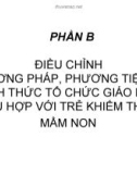 Bài giảng Phần B: Điều chỉnh phương pháp, phương tiện và hình thức tổ chức giáo dục phù hợp với trẻ khiếm thính mầm non