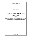 Giáo trình Lịch sử Đảng Cộng sản Việt Nam (Tập 1): Phần 1