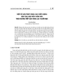 Một số giải pháp nâng cao chất lượng đào tạo giáo viên mầm non theo hướng tiếp cận năng lực người học