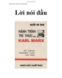 Hành trình trí thức của Karl Marx - Lời nói đầu