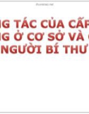 Bài giảng Lý luận và nghiệp vụ công tác Đảng - Bài 8: Công tác của cấp ủy Đảng ở cơ sở và của người bí thư