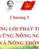 Bài giảng Đường lối cách mạng Đảng Cộng sản Việt Nam - Chuyên đề 3: Đường lối phát triển bền vững nông nghiệp và nông thôn