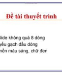 Đề tài thuyết minh