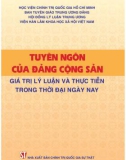 Kỷ yếu Hội thảo quốc tế: Tuyên ngôn của Ðảng Cộng sản - Giá trị lý luận và thực tiễn trong thời đại ngày nay (Phần 1)