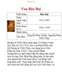 Vua Bảo Đại