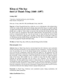 Khoa cử Nho học thời Lê Thánh Tông (1460 -1497)