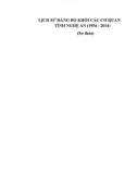 Ebook Lịch sử Đảng bộ Khối các cơ quan tỉnh Nghệ An (1954-2014): Phần 1