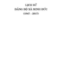 Ebook Lịch sử Đảng bộ xã Minh Đức (1947-2017): Phần 1