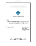 Đề tài: Phân tích biến động giá xăng dầu lên đời sống dân cư Việt Nam