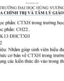 Thảo luận Công tác xã hội trường học