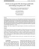 Giá trị của tài nguyên biển, đảo trong sự phát triển kinh tế Đàng Trong thế kỉ XVI – XVIII