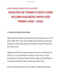 PHỤC HỒI HỆ THỐNG TỔ CHỨC ĐẢNG VÀ LÃNH ĐẠO QUẦN CHÚNG ĐẤU TRANH (1932 - 1935)_1