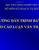 Bài giảng Phương pháp nghiên cứu kinh tế - xã hội nông thôn: Bài 5 - Học viện Nông nghiệp Việt Nam