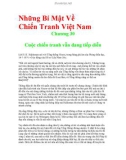 Những Bí Mật Về Chiến Tranh Việt Nam - Chương 30 Cuộc chiến tranh vẫn đang tiếp