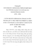 Ebook Đảng bộ dân chính Đảng tỉnh Hà Giang 50 năm xây dựng và trưởng thành (1959-2009): Phần 2