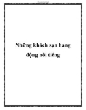 Những khách sạn hang động nổi tiếng