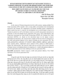 Human resource development of Vietnamese textile & garment industry to grasp the opportunities and overcome challenges in the new generation free trade agreements