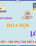 Bài giảng Hóa học lớp 9: Bài 4 - Trương Thị Thùy Loan