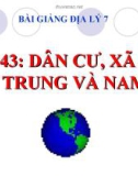 Bài giảng Địa lý 7 bài 43: Dân cư, xã hội Trung và Nam Mĩ