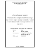 Sáng kiến kinh nghiệm THPT: Ứng dụng công nghệ thông tin trong dạy học chương Động lực học chất điểm Vật lí lớp 10 trung học phổ thông để Phát triển năng lực hợp tác cho học sinh