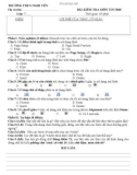 Đề kiểm tra 1 tiết HK2 môn Tin học 7 năm 2017-2018 - Trường THCS Nghi Yên