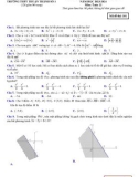 Đề thi KSCL đầu năm môn Toán lớp 11 năm 2023-2024 có đáp án - Trường THPT Thuận Thành số 1, Bắc Ninh