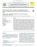 Socio-economic status of youth non-participation in Yala province: Population-based study using Thailand 2000 census data