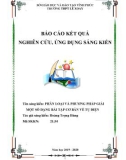 Sáng kiến kinh nghiệm THPT: Phân loại và phương pháp giải một số dạng bài tập cơ bản về tụ điện